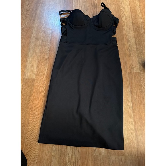Guess by Marciano Dresses & Skirts - Guess by Marciano Black Bustier Cutout Bandage Midi Dress Bodycon Cocktail dress